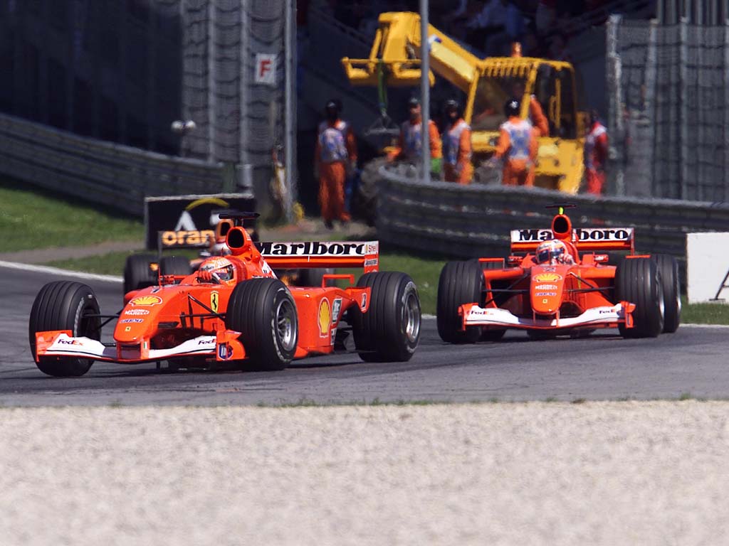 2001 F1 GRAND PRIX RACE DVD VIDEO POSTER -MICHAEL SCHUMACHER FERRARI