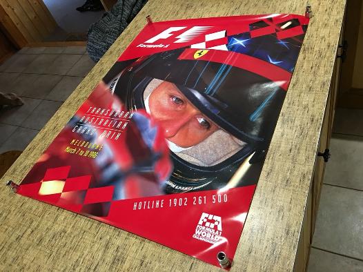 1996 F1 AUSTRALIA GRAND PRIX RACE POSTER