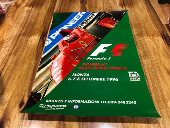 FERRARI 1996 MONZA F1 GRAND PRIX RACE POSTER