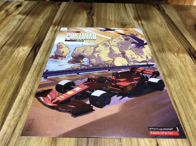 2020 F1 PORTUGAL GRAND PRIX RACE COVER ART POSTER