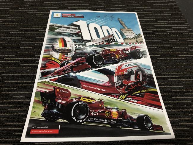 2020 f1 ferrari 1000th grand prix tuscan mugello italy race poster