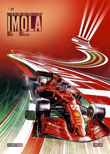 Race 2 2021 Italy grand prix cover art race poster