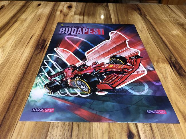 2021 AUSTRIA ferrari f1 grand prix race poster cover art