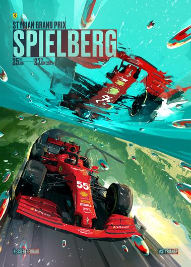 Race 7 2021 France grand prix cover art race poster