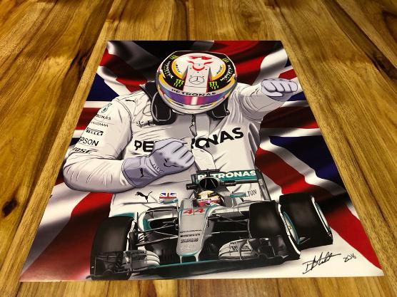 lewis hamilton mercedes petronas f1 grand prix race helmet poster print